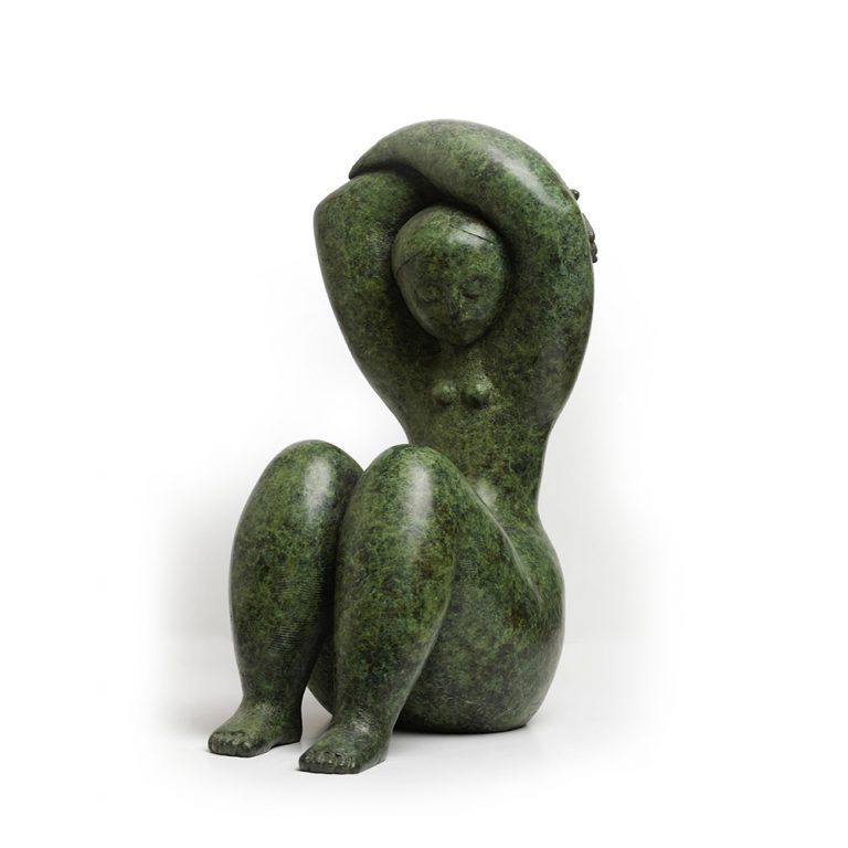 Seated Woman with Plait