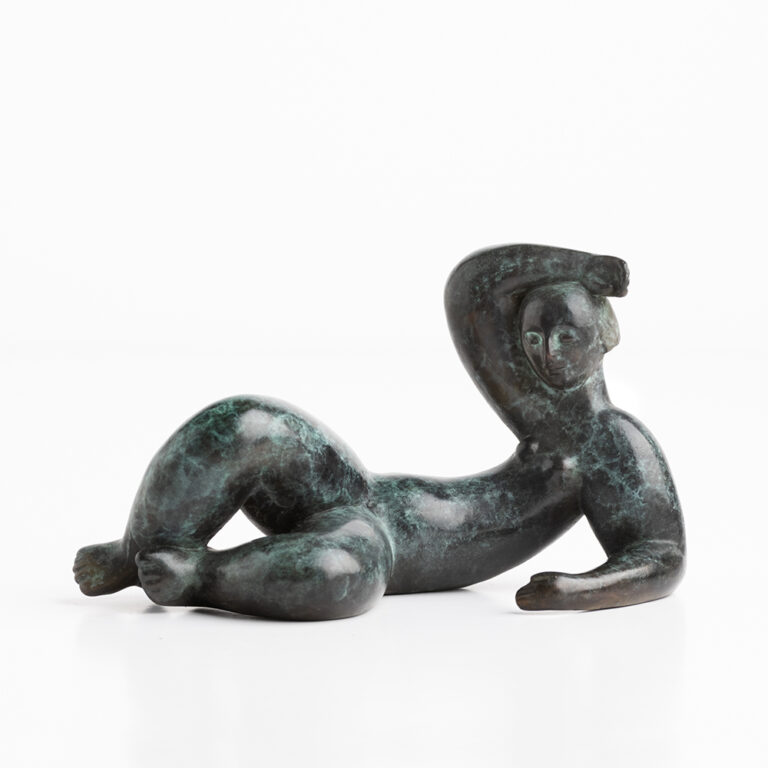 FemaFemale figure laying on side with arm over head